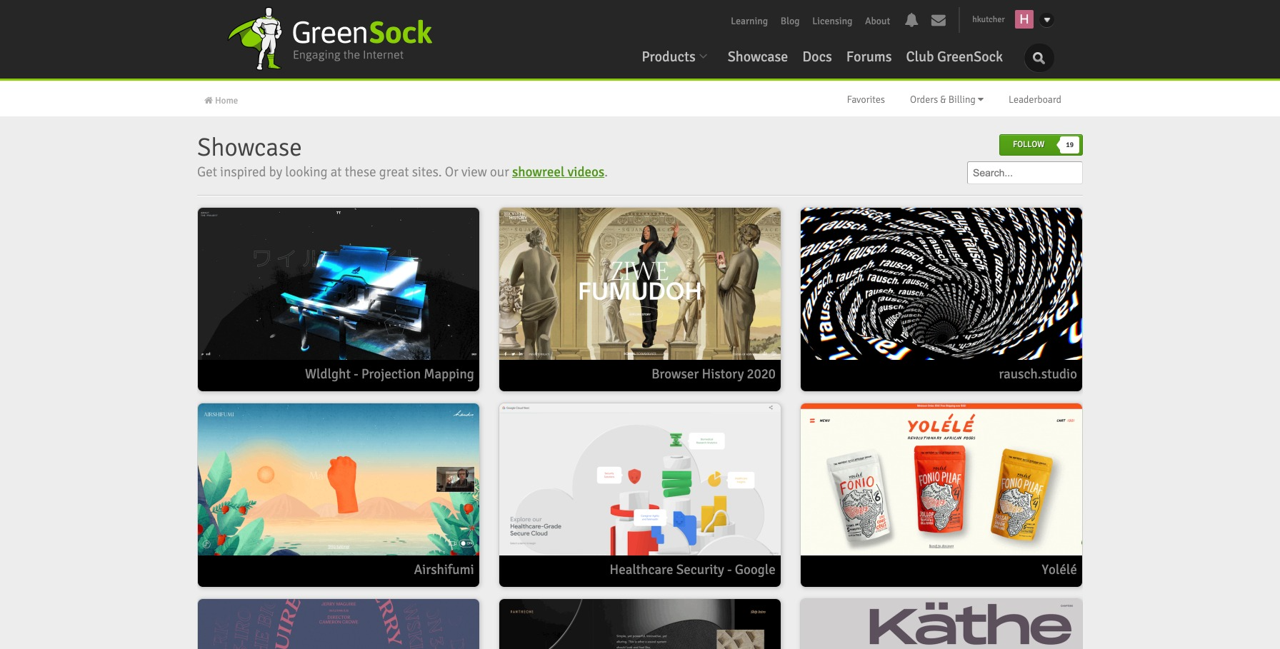 Showcase of sites using GreenSock Animation Platform