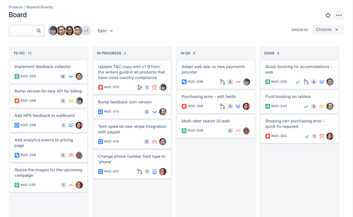 Screen-kanban board