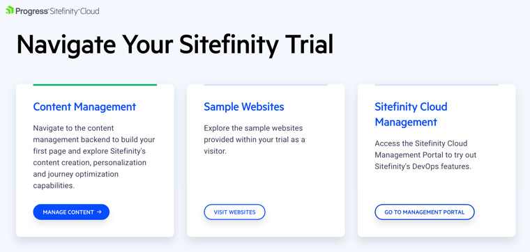 SitefinityTrial