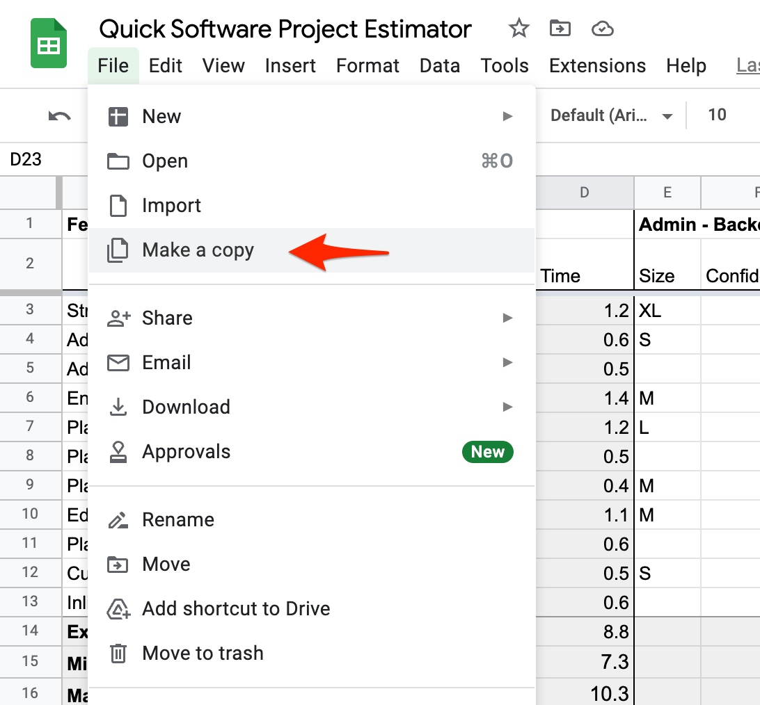 Quick Software Project Estimator image.
