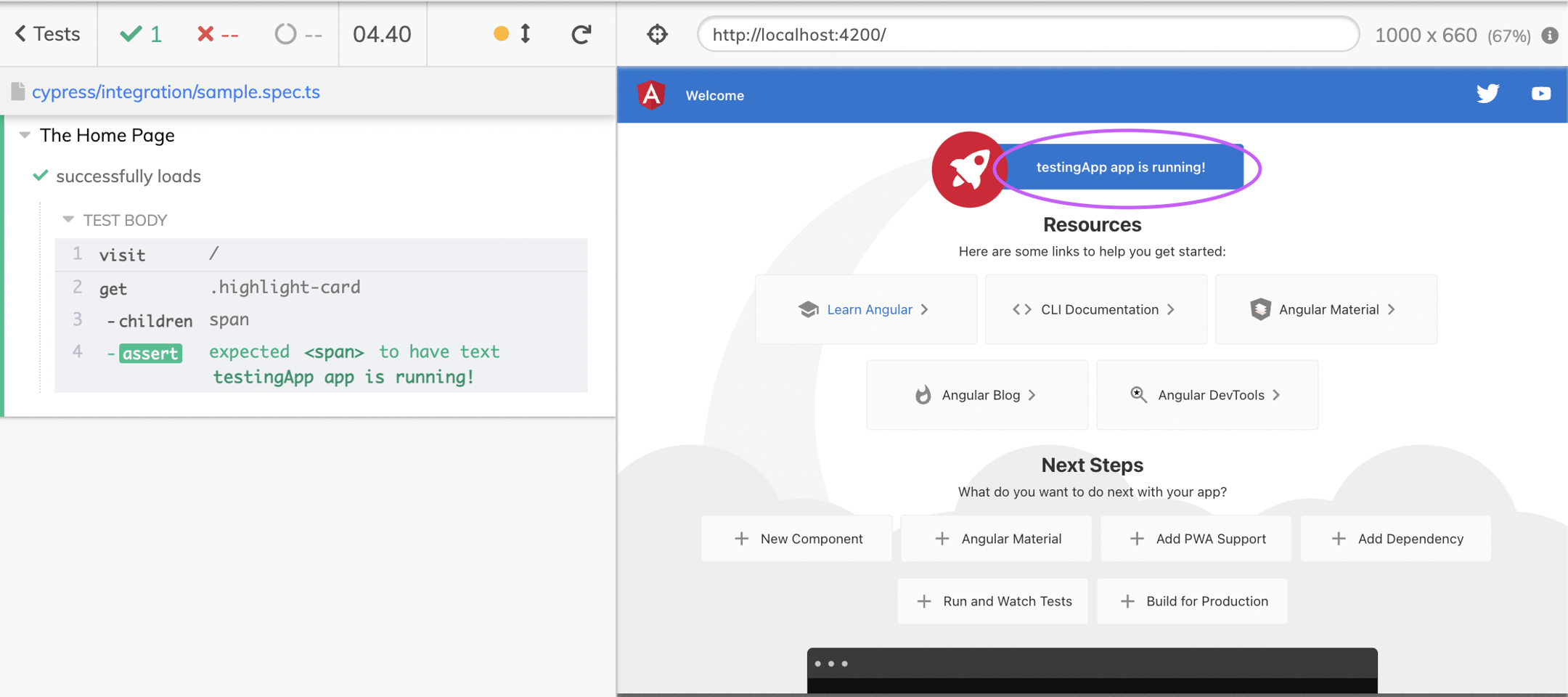 Testing Angular Applications End-to-End (E2E) with Cypress