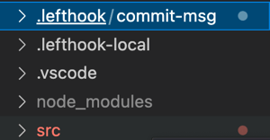 lefthook code sample