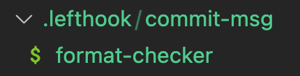 lefthook code sample