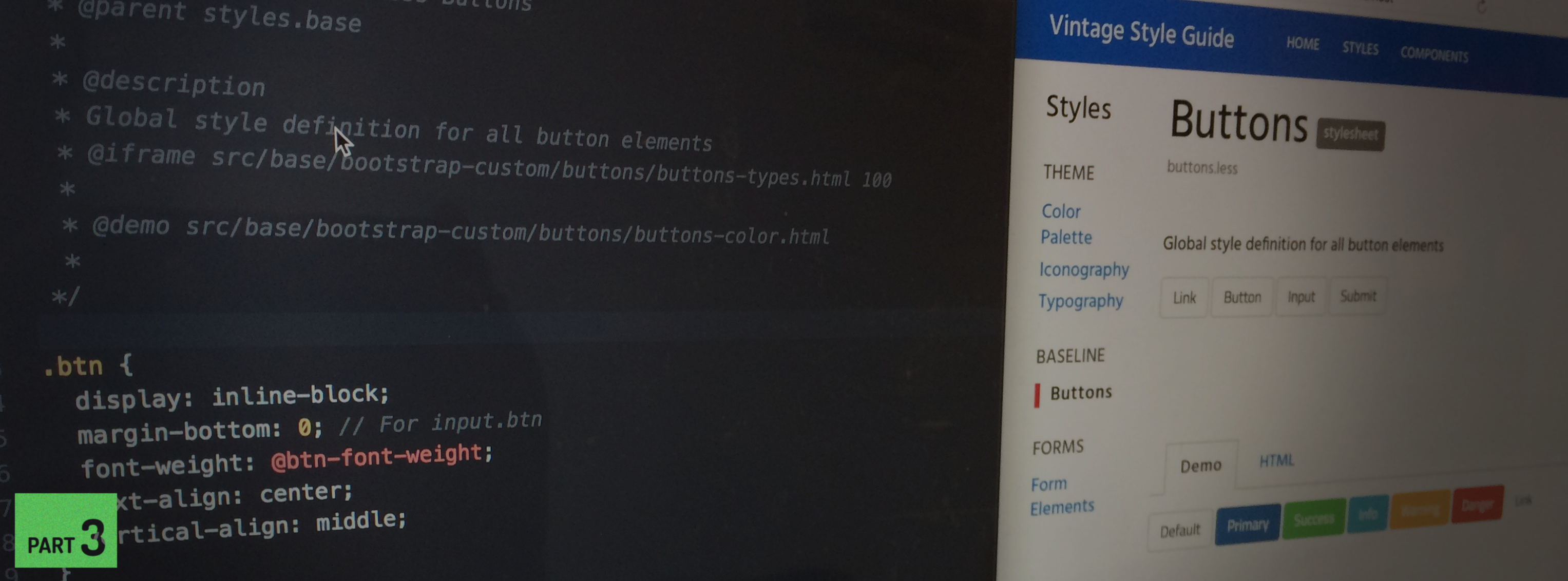 Tutorial Part 3: Documenting a Stylesheet in a Living Style Guide