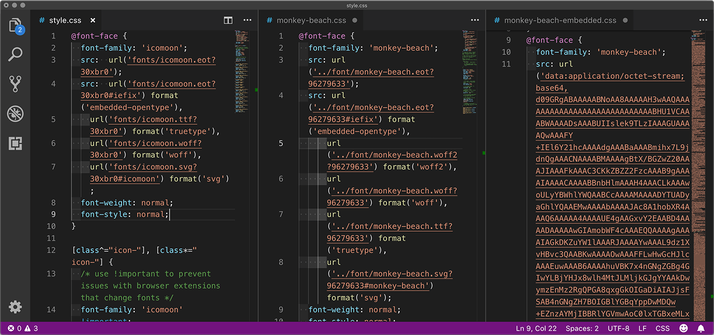 Each generator outputs styles with a slight difference