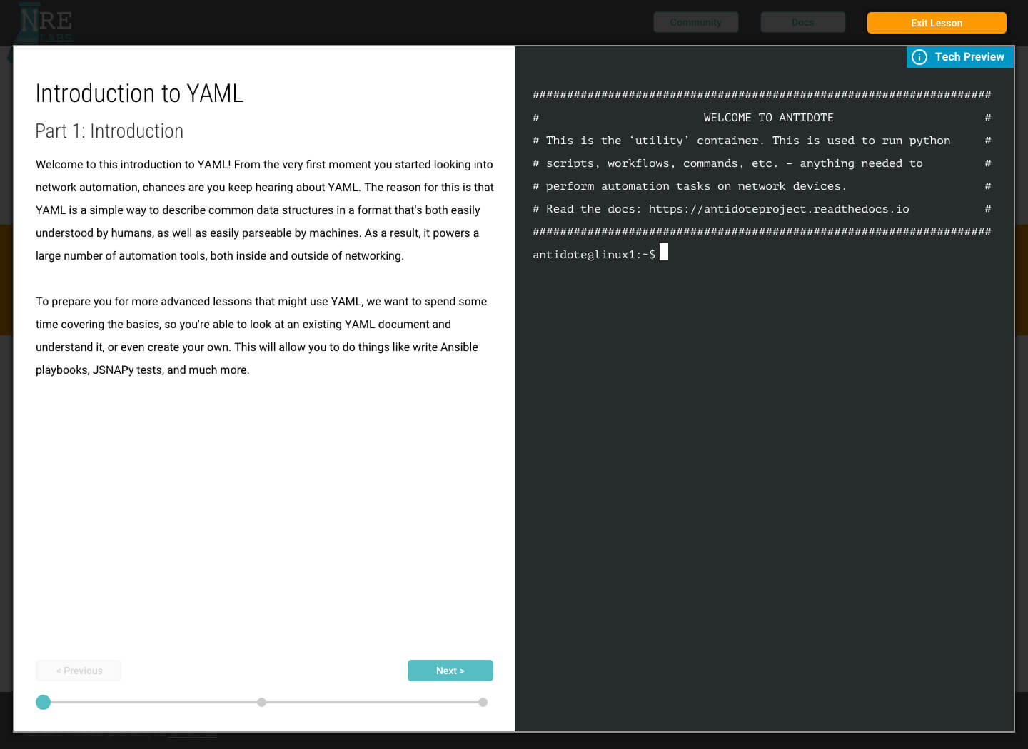 Part 1 of the Introduction to YAML online class
