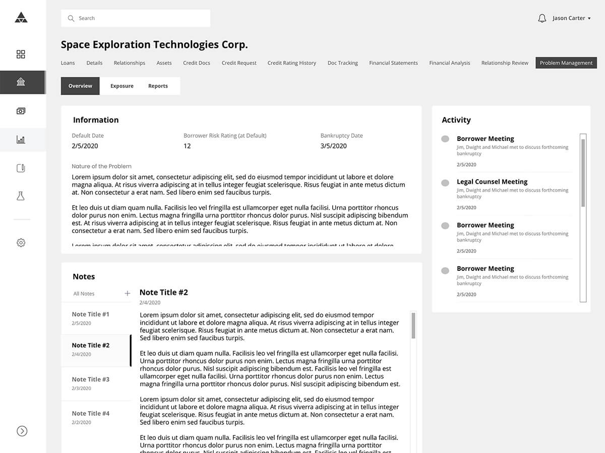 Example of a low-fidelity mockup