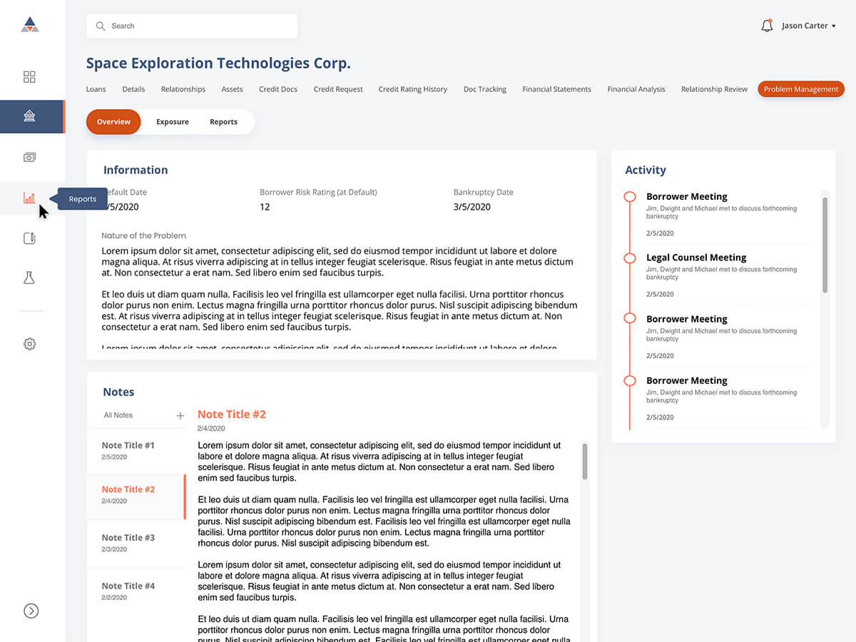 Example of a high-fidelity mockup